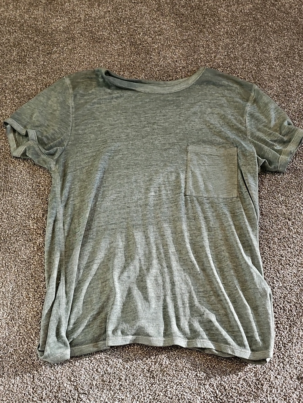 Abercrombie & Fitch Olive Green Pocket Tee